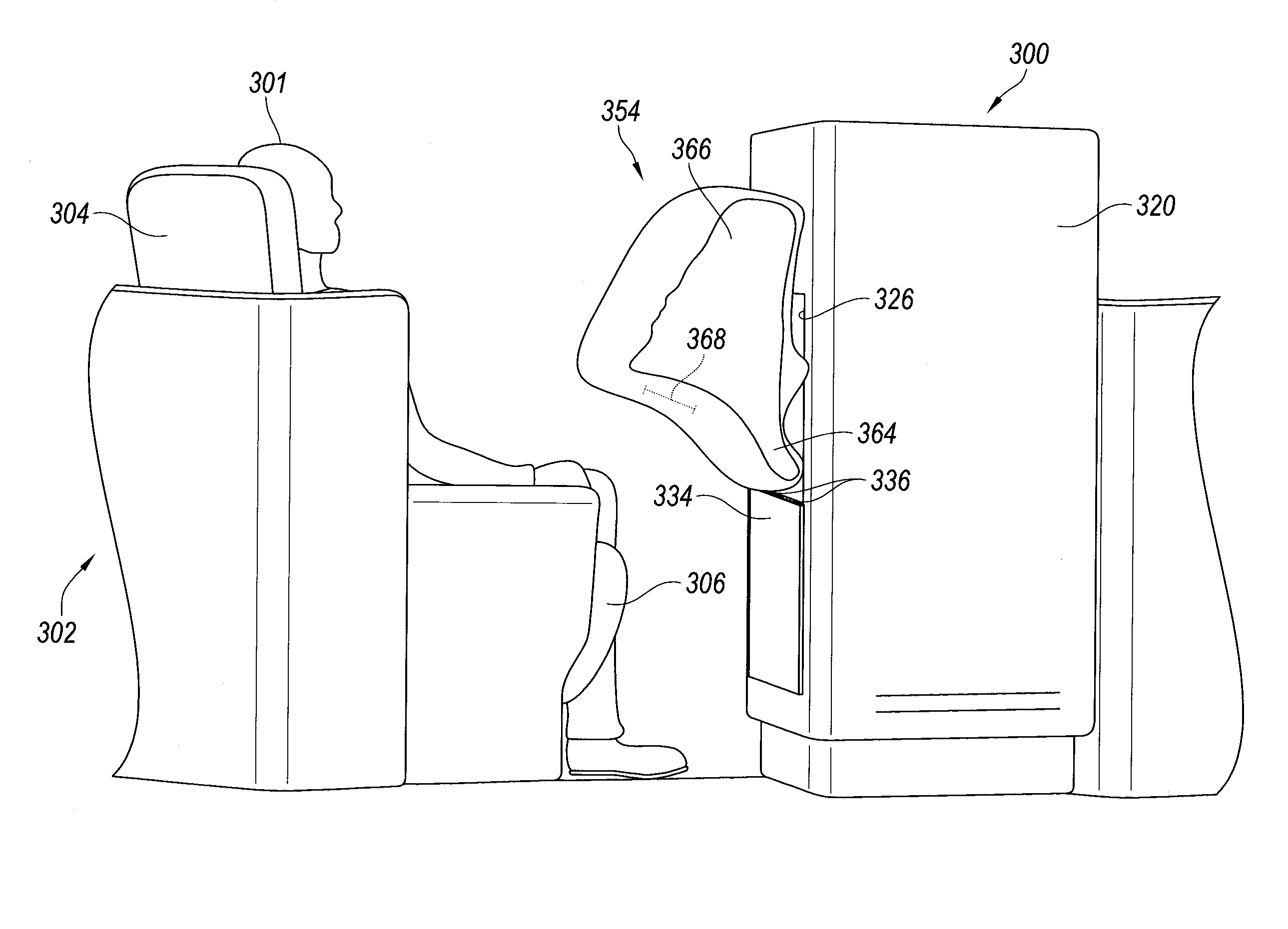 Structure mounted airbag assemblies and associated systems and methods