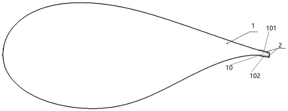 A blade power augmentation system with thickened trailing edge