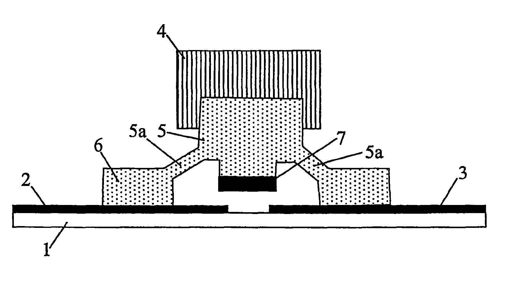 Electrically conducting contact and method for production thereof