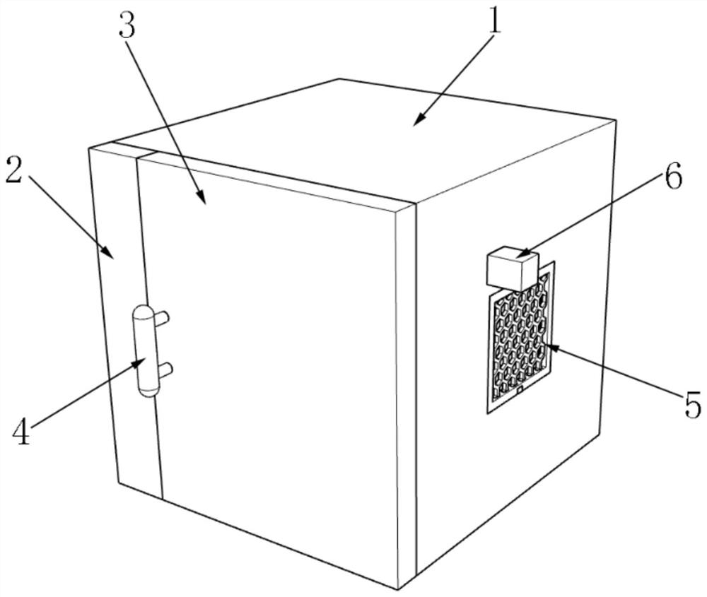 Energy-saving and environment-friendly monitoring type power supply aging cabinet