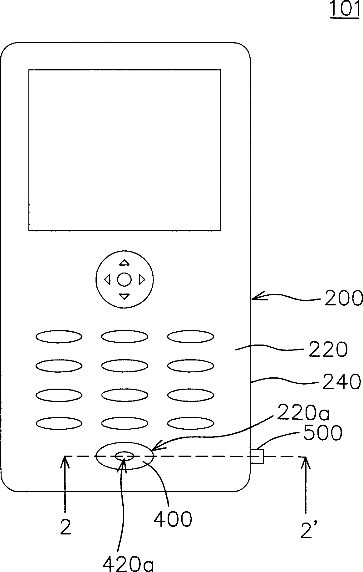 Electronic device with floating type MIC