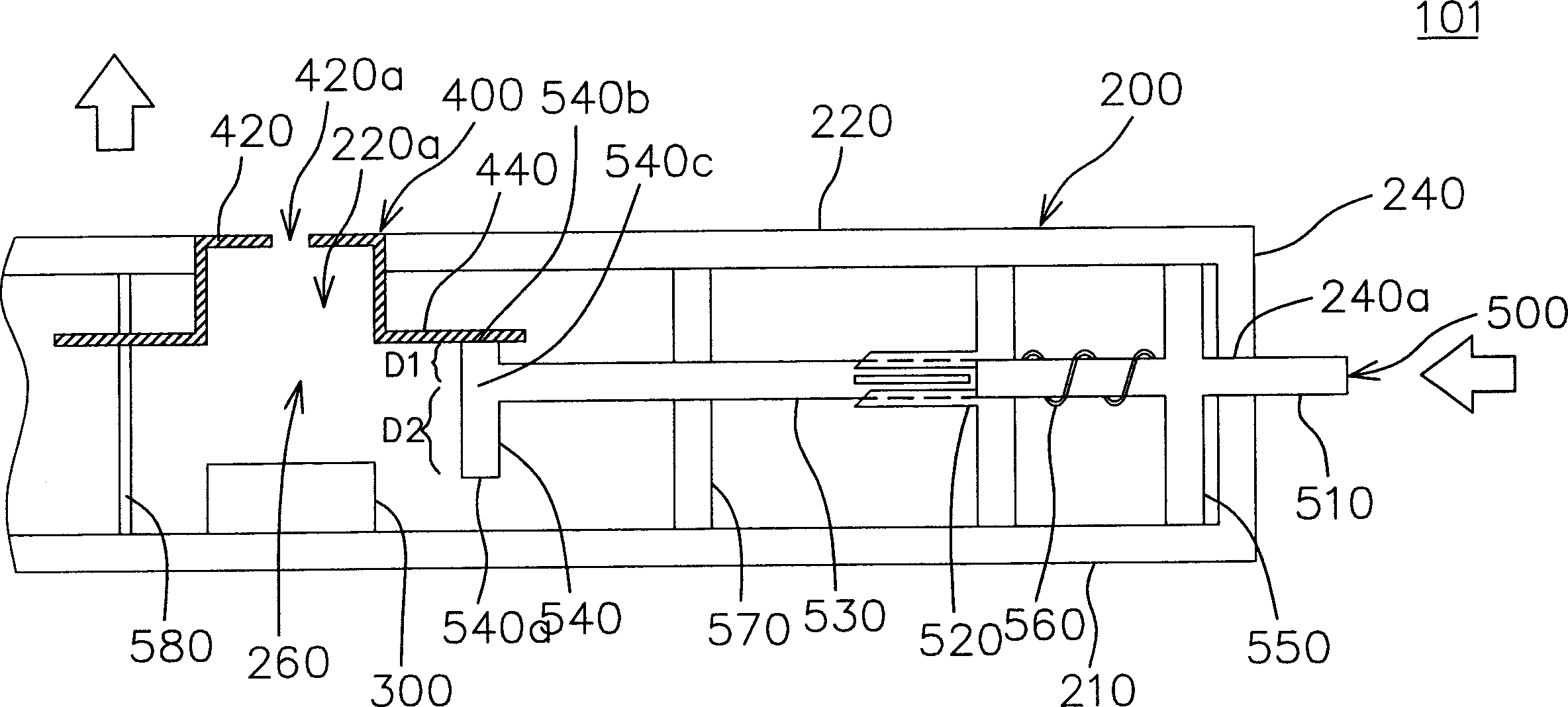 Electronic device with floating type MIC