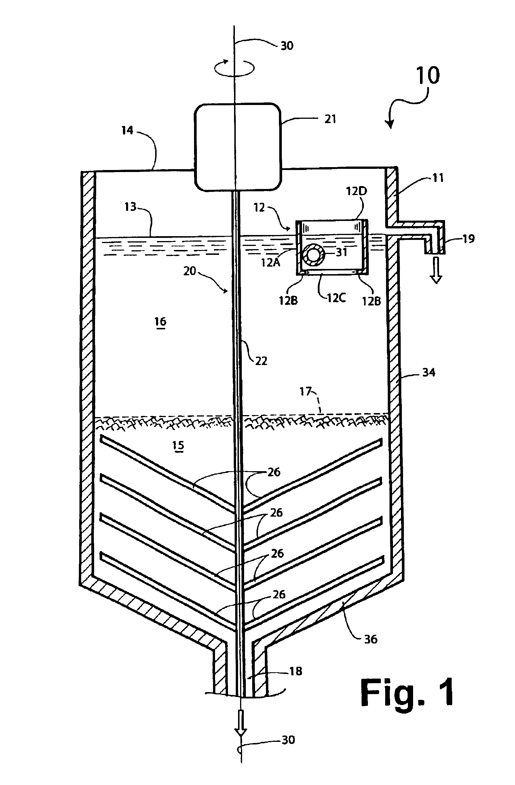 Apparatus for and method of settling of mineral slurries