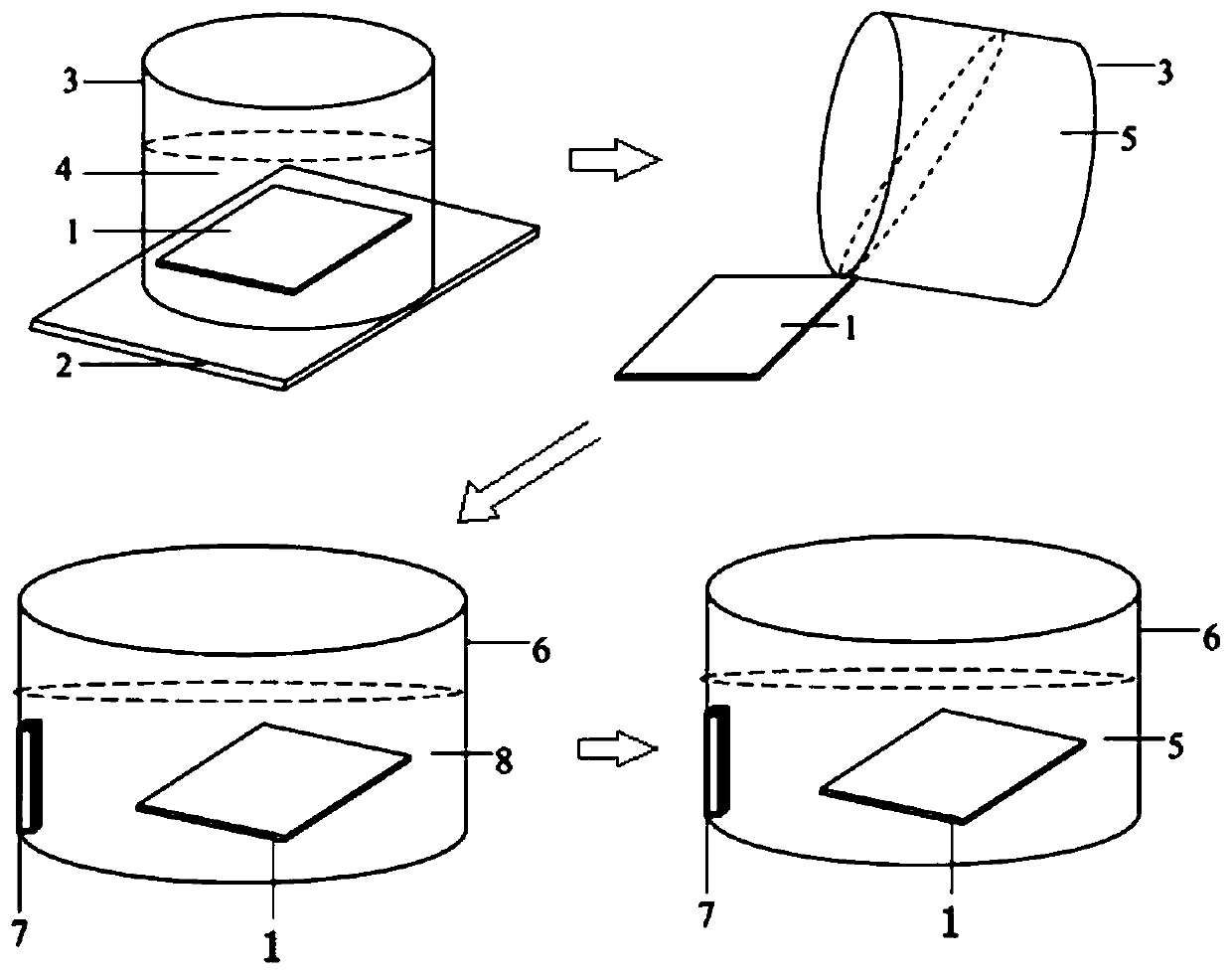 Dielectric microsphere-assisted detection film and its preparation method and super-resolution detection method