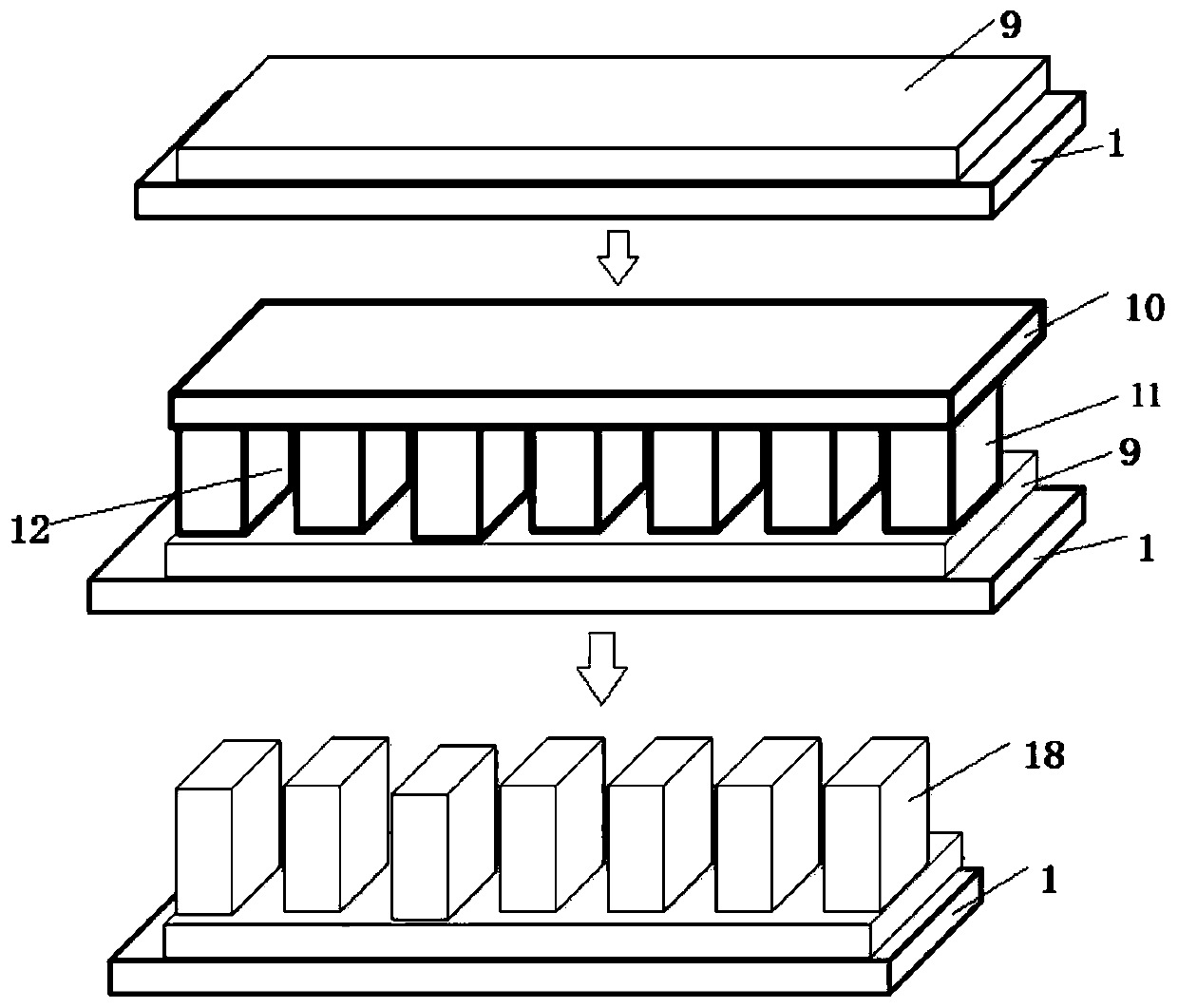 Dielectric microsphere-assisted detection film and its preparation method and super-resolution detection method