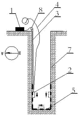 Method and device for detecting geological flaws at bottom of foundation pile holes through geological radar