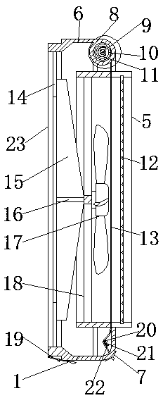 Host heat dissipation and dust prevention device for computer specialty