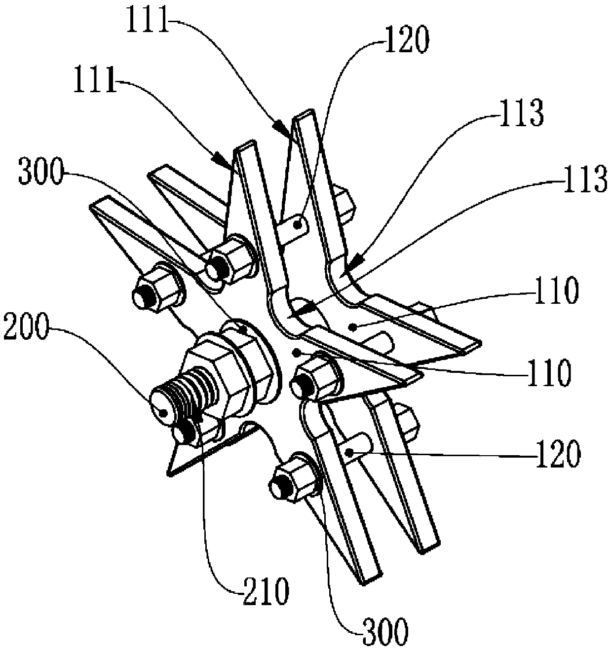 Star wheel transition device for padlock of safety rope