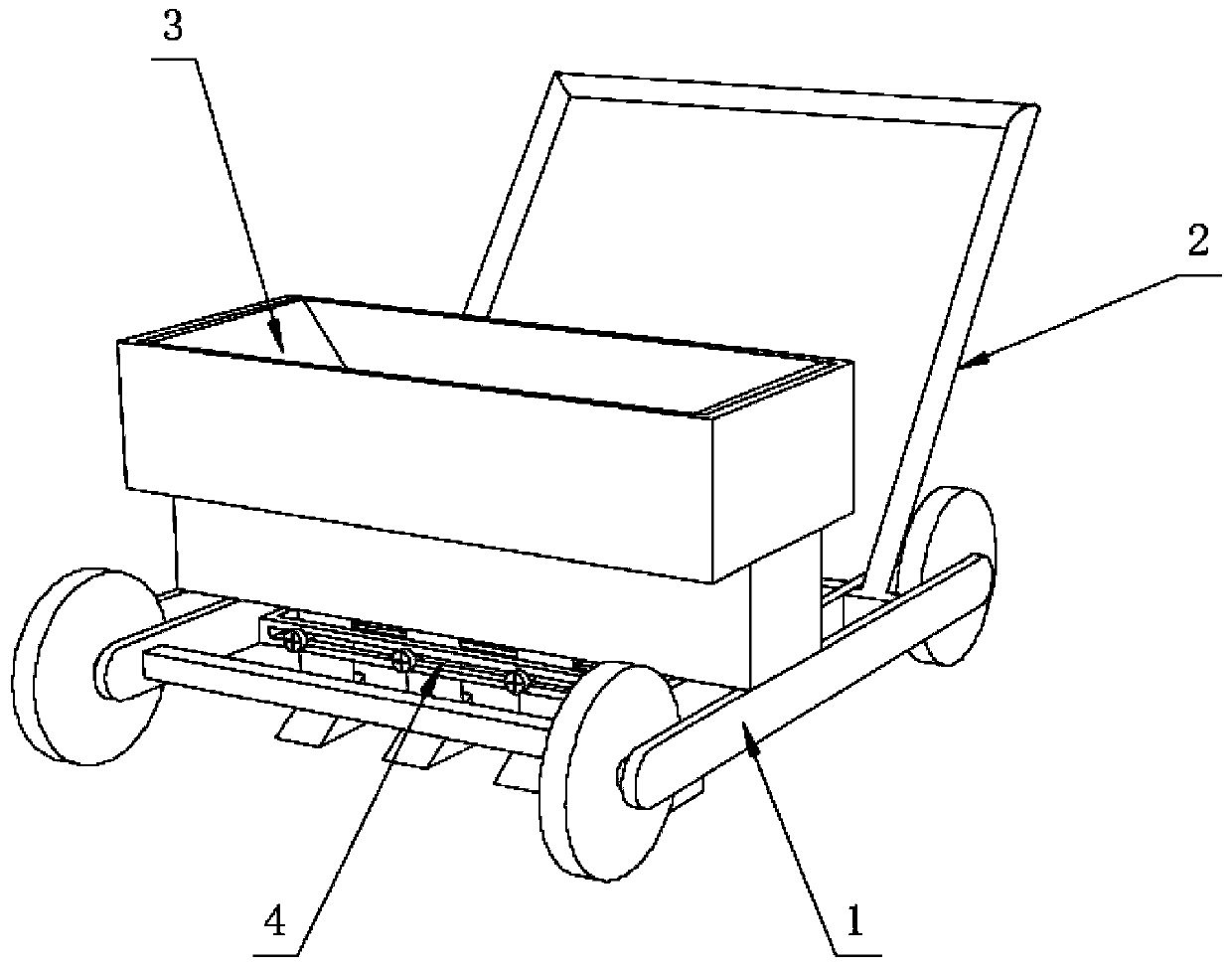 Row-spacing-adjustable type agricultural seeder capable of synchronously sowing in multiple rows