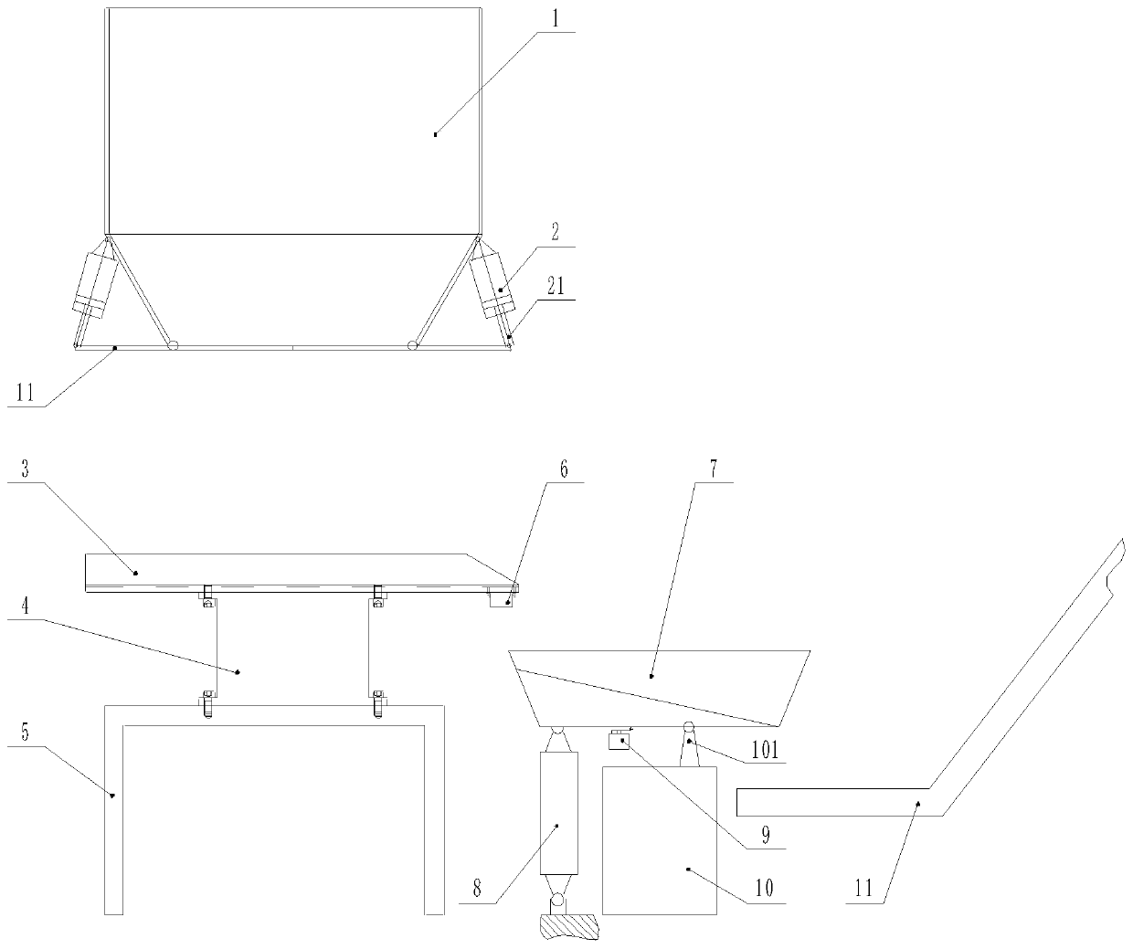 Feeding precision control device for continuous mesh belt heat treatment furnace