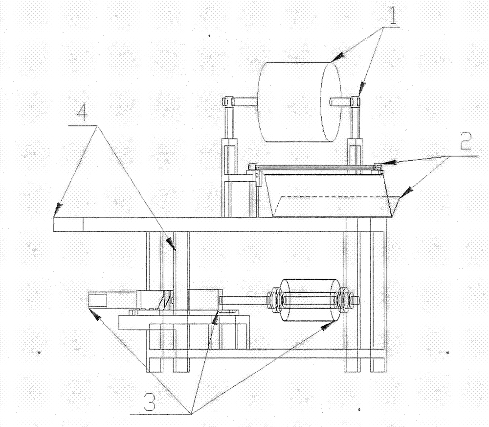 Fully-automatically winding and receiving machine