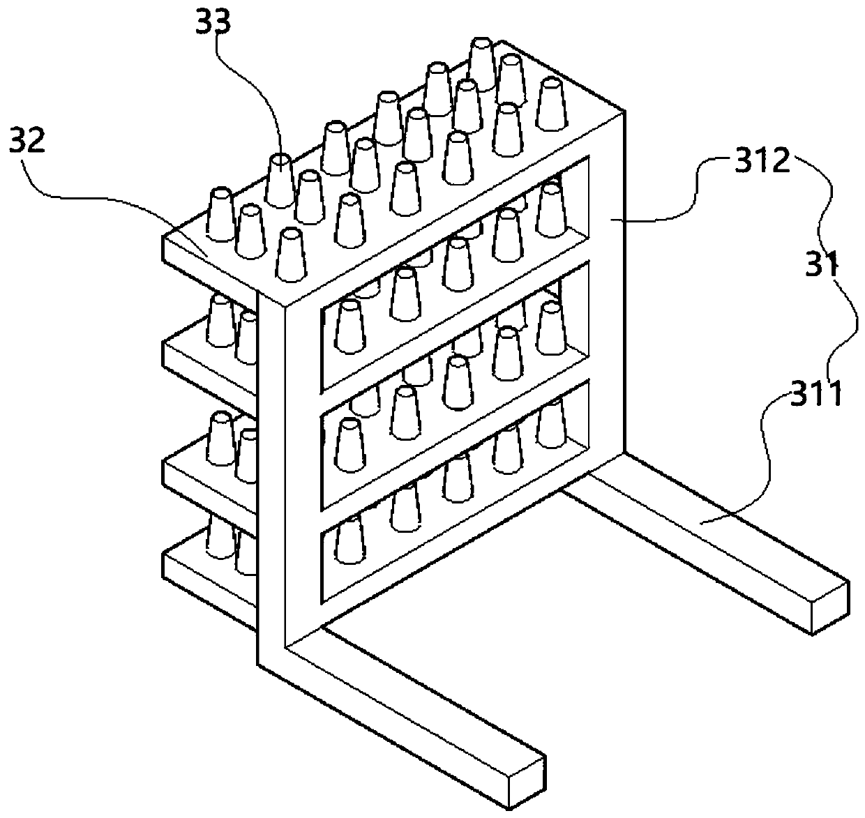 Sewing machine provided with thread guiding frame