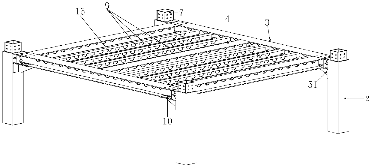 Fabricated type building system based on inner insertion plate and end plate connection beam-column joint