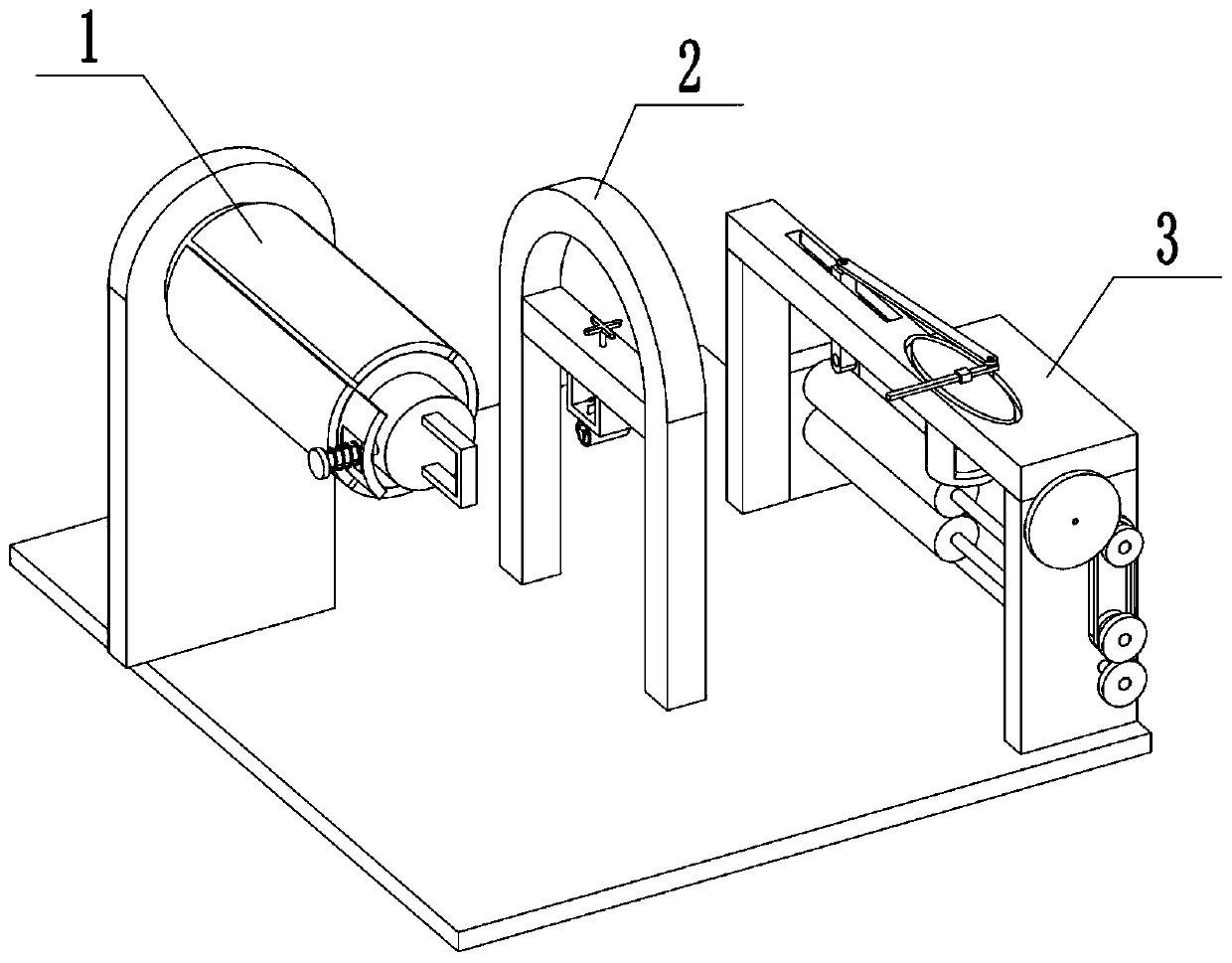 Computer net wire or wire skin stripping winding device