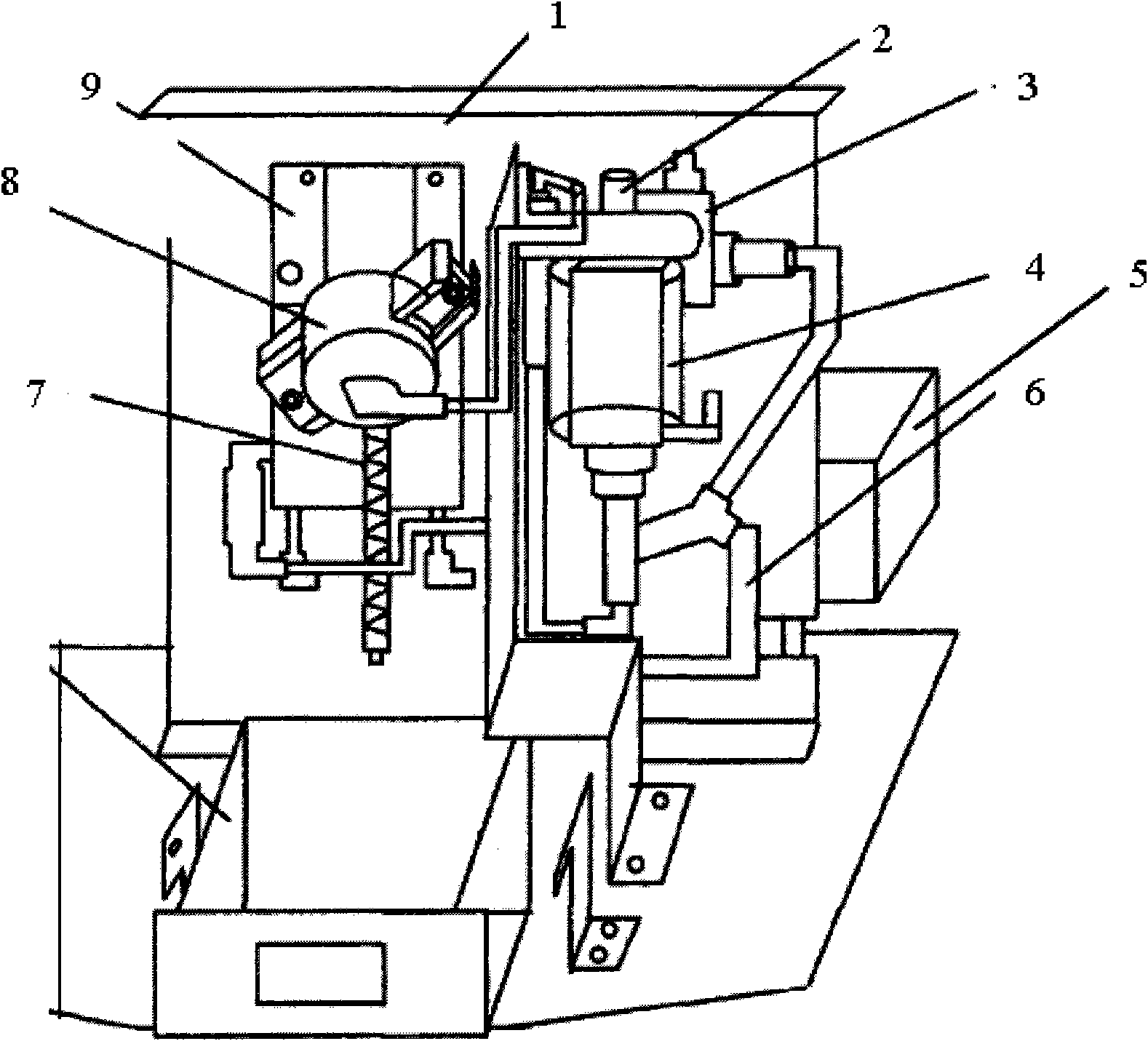 Instant-heating high-pressure extruding and making type coffee machine