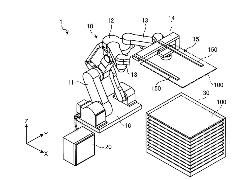 Manipulator and substrate transfer device