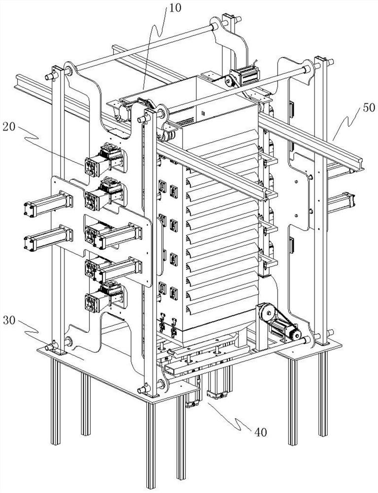 Raw material drying assembly line used for quicklime production