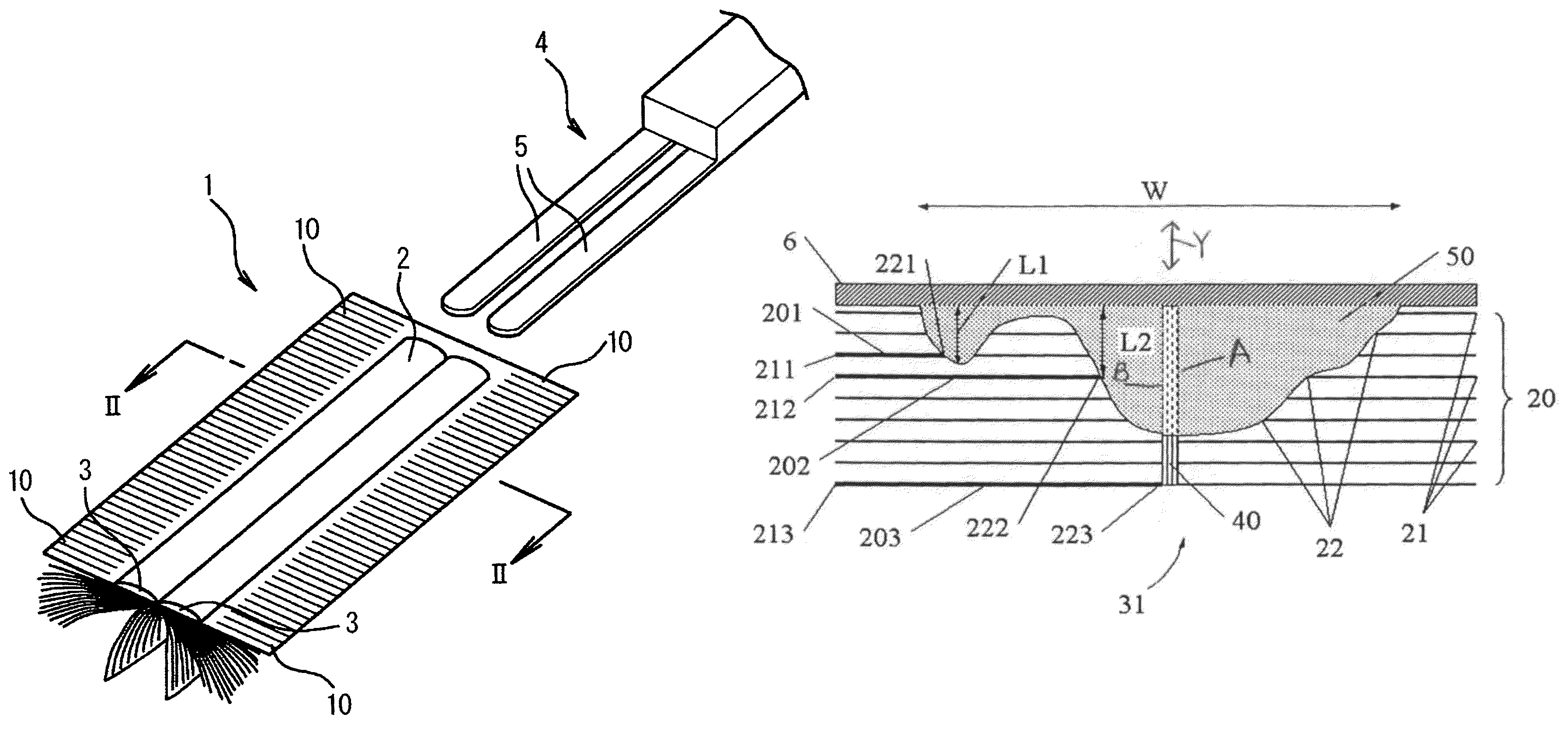 Cleaning device and process for producing the same