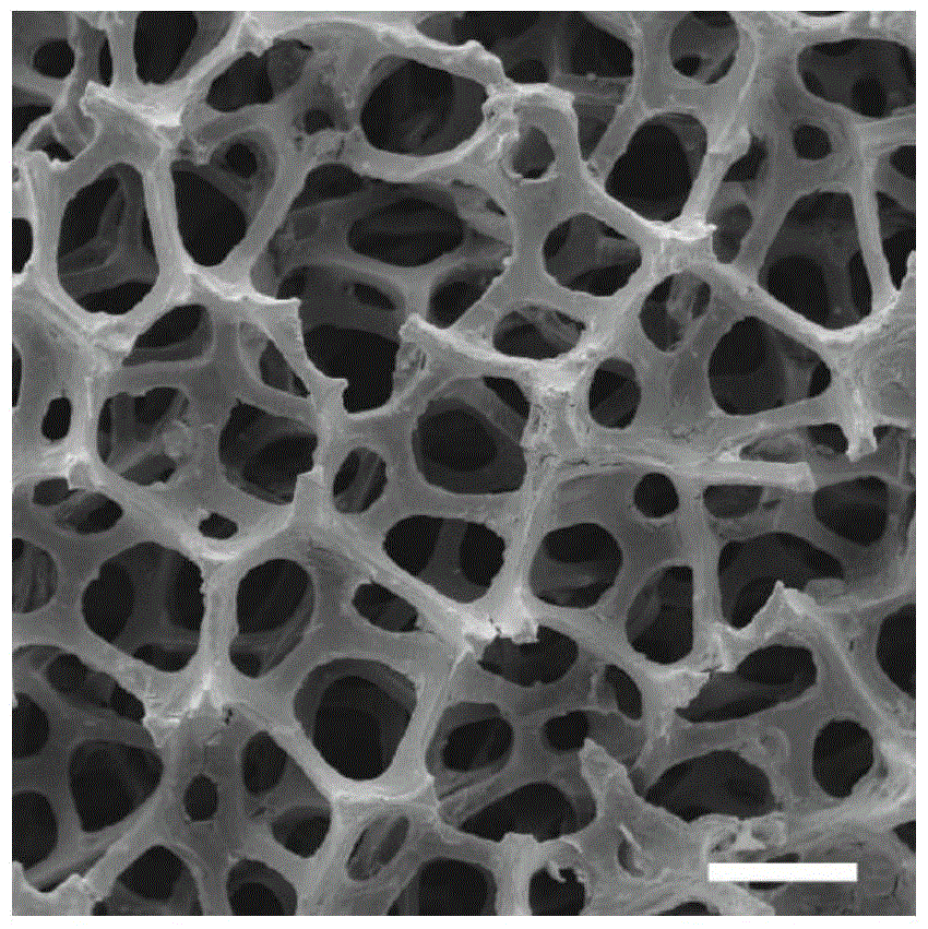 Preparation method of foamed nickel-graphene three-dimensional porous electrode by direct immersion reaction