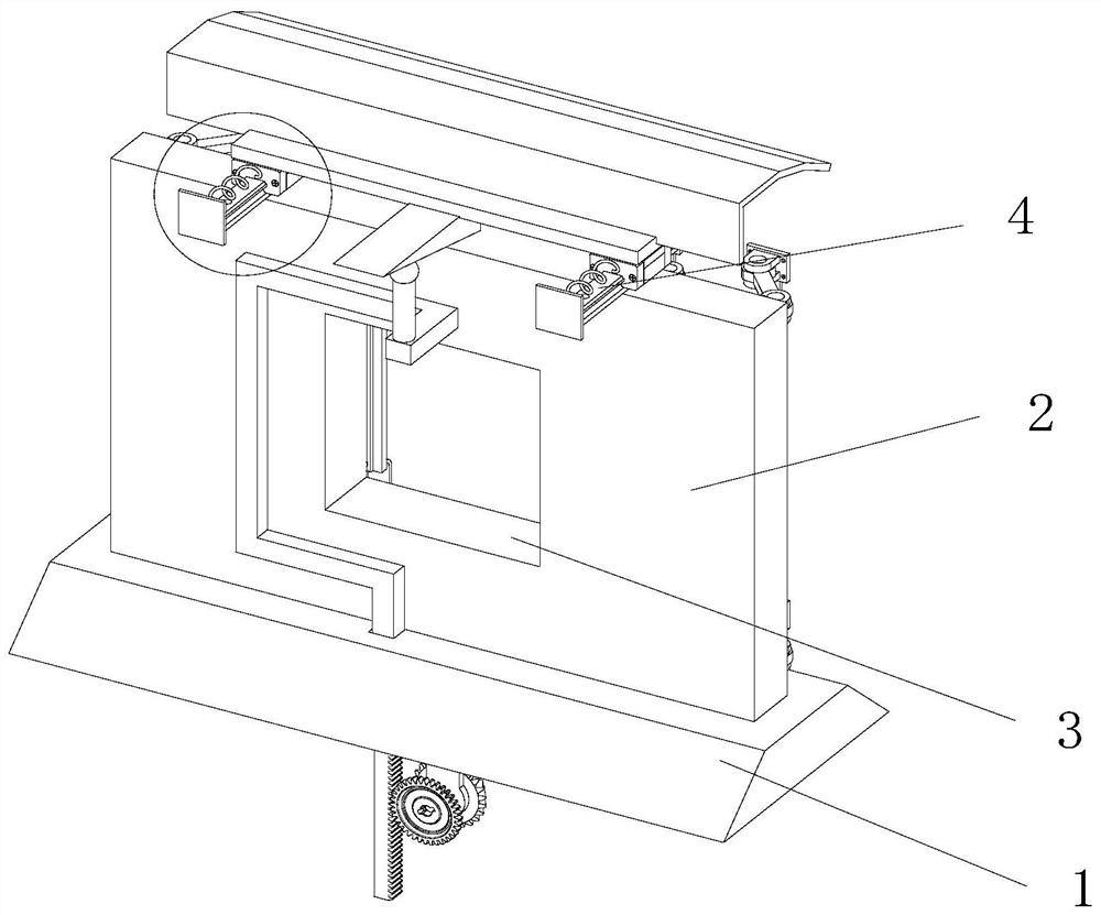 Anti-radiation concrete shielding door and construction technology thereof