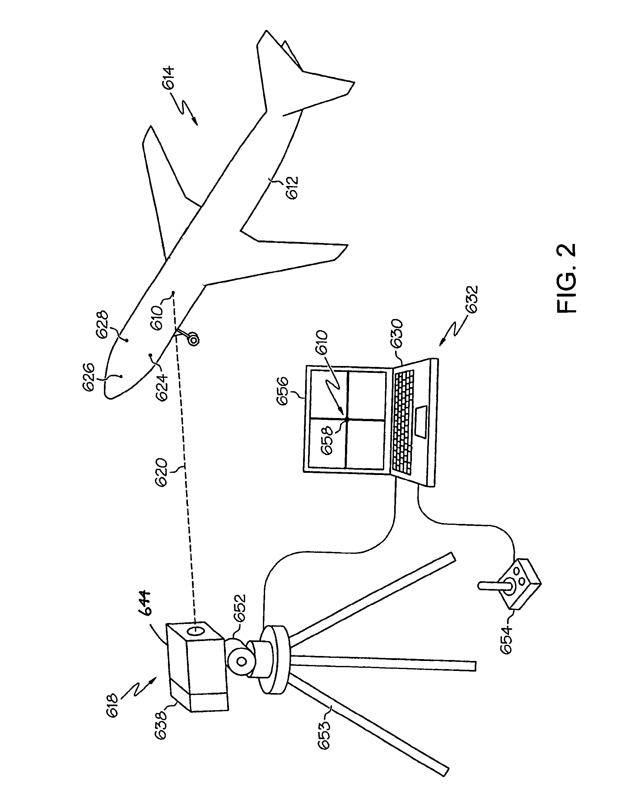 Systems and methods for stand-off inspection of aircraft structures