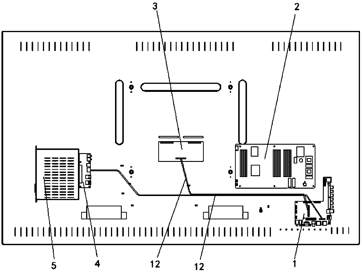 The invention discloses a dDual-system mainboard intelligent touch panel