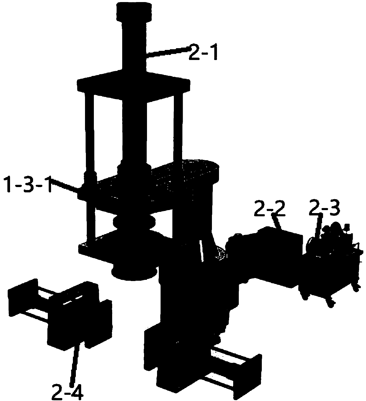 Low-pressure cantilever casting production line