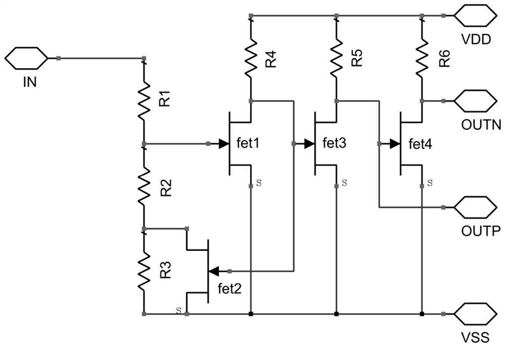 Schmitt trigger based on GaAs HEMT process