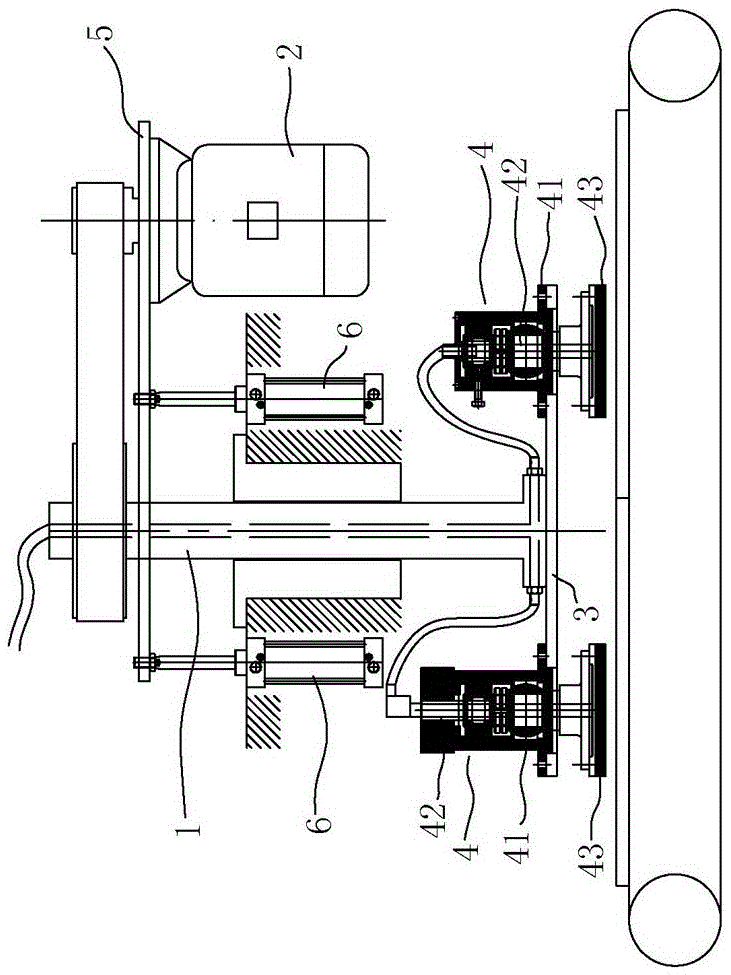 Stepless grinding and polishing device