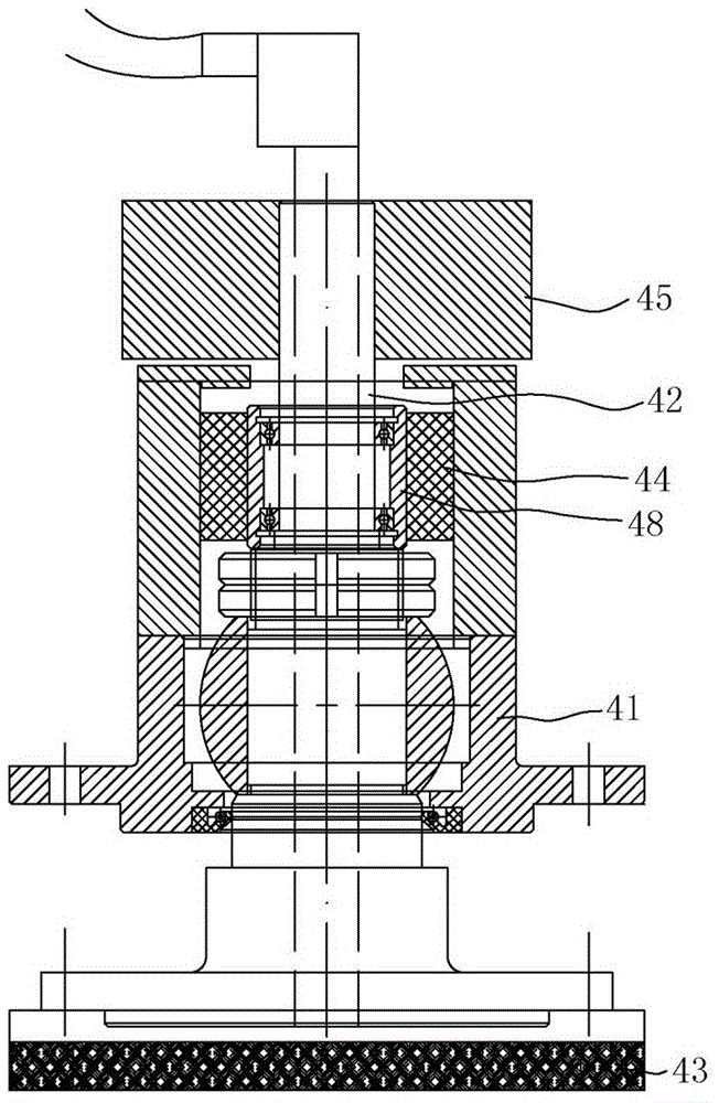 Stepless grinding and polishing device