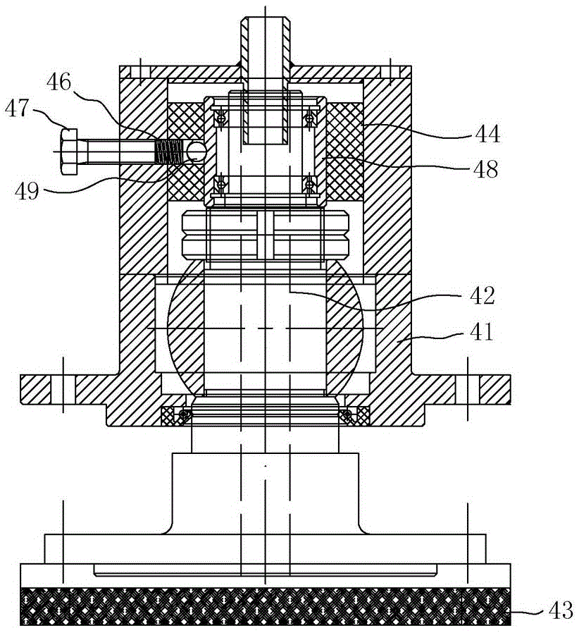 Stepless grinding and polishing device