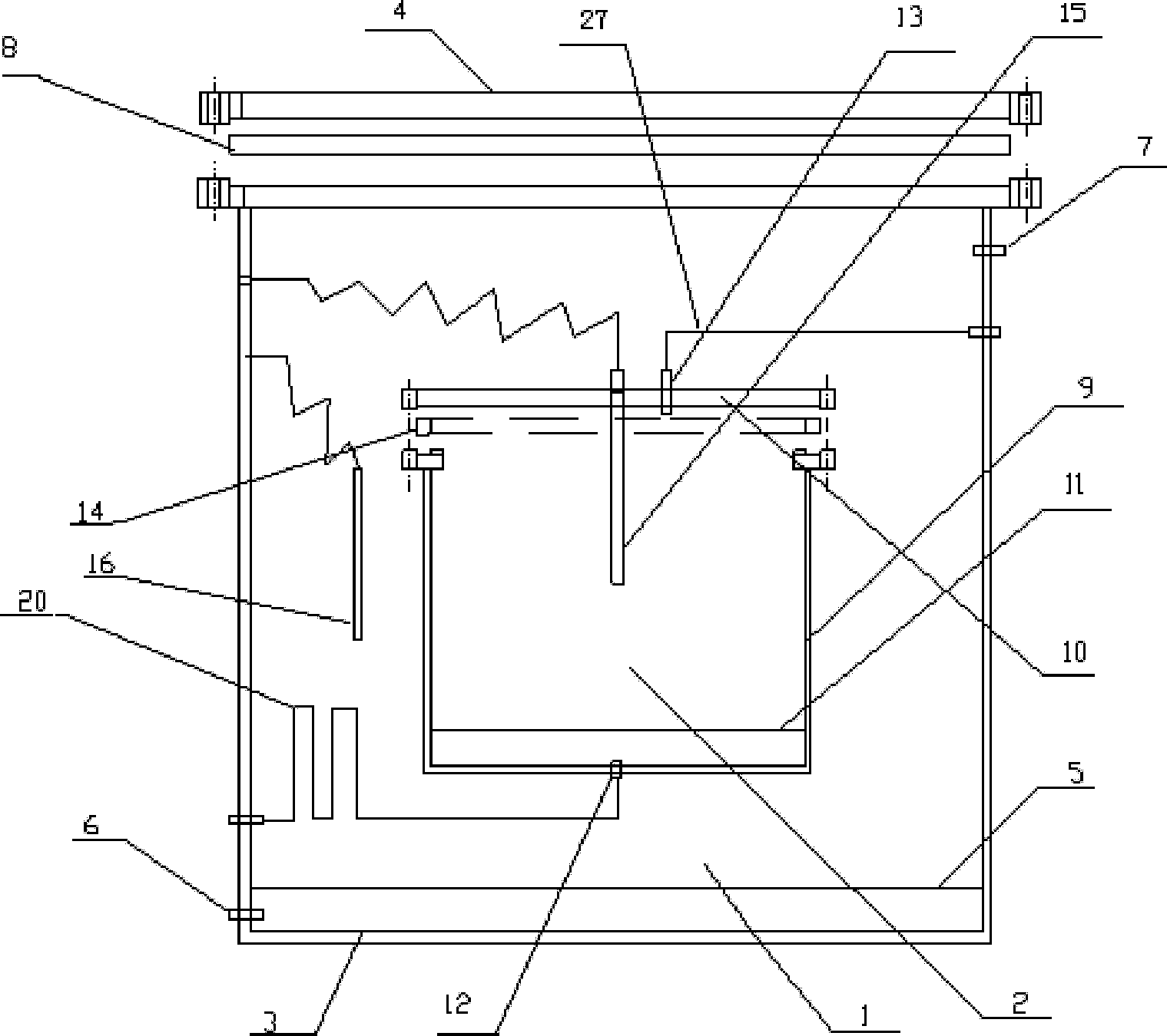 Small simulation device for testing spontaneous combustion period of coal