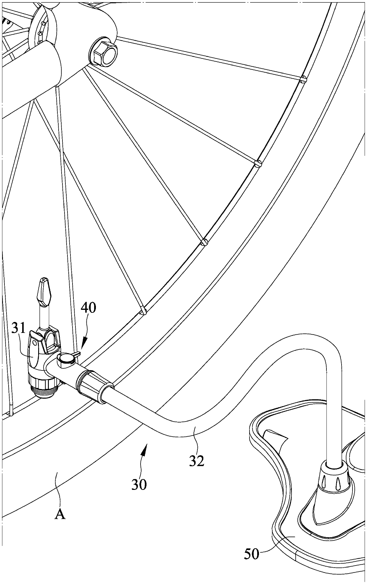 Pump capable of pumping tubeless tire