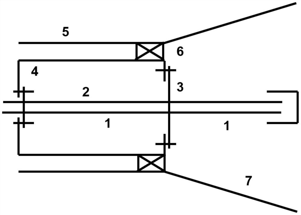 Turbulent burner capable of rapidly switching pulverized coal feeding modes and using method