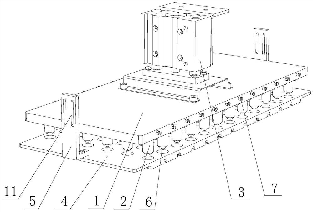 Hole pressing and water spraying device and method for hole tray seeding