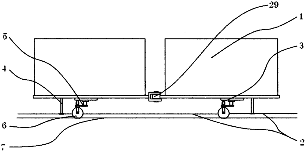 Tension-free passive indexing vehicle