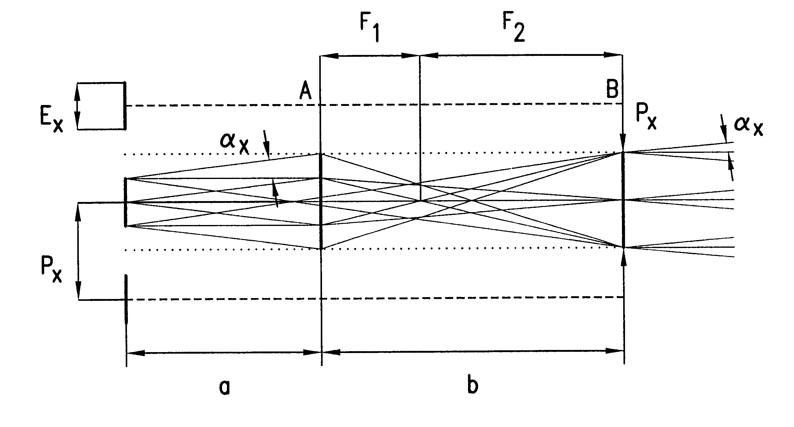 Optical emitter array with collimating optics unit