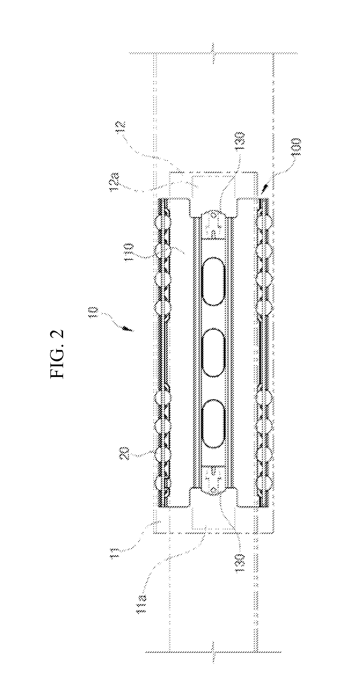Retainer for sliding device provided with buffer member