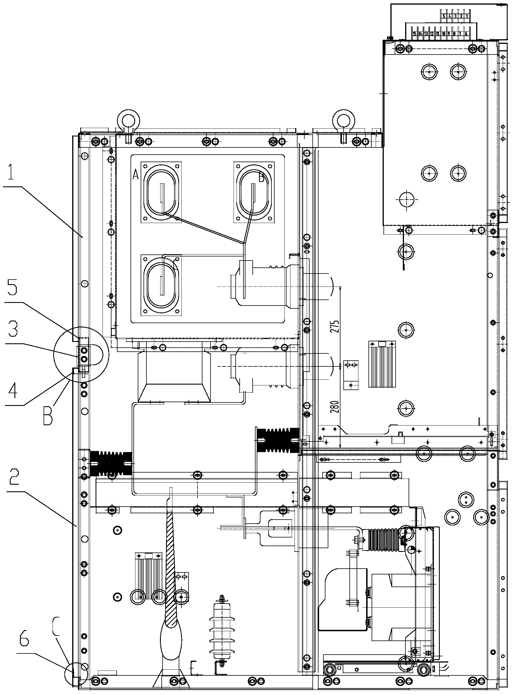 Power distribution cabinet