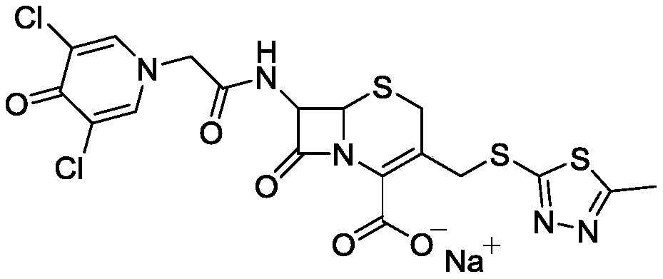 A kind of synthetic method of cefoxizone sodium