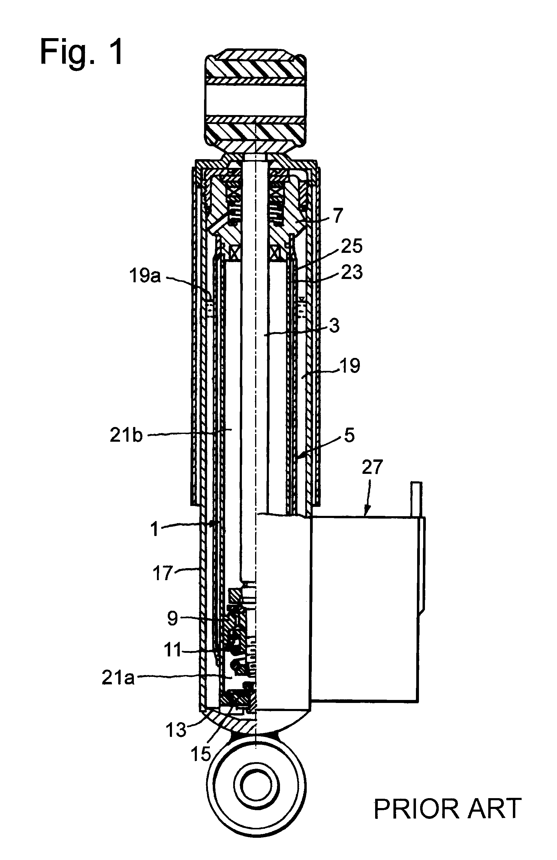 Adjustable damping valve for a vibration damper