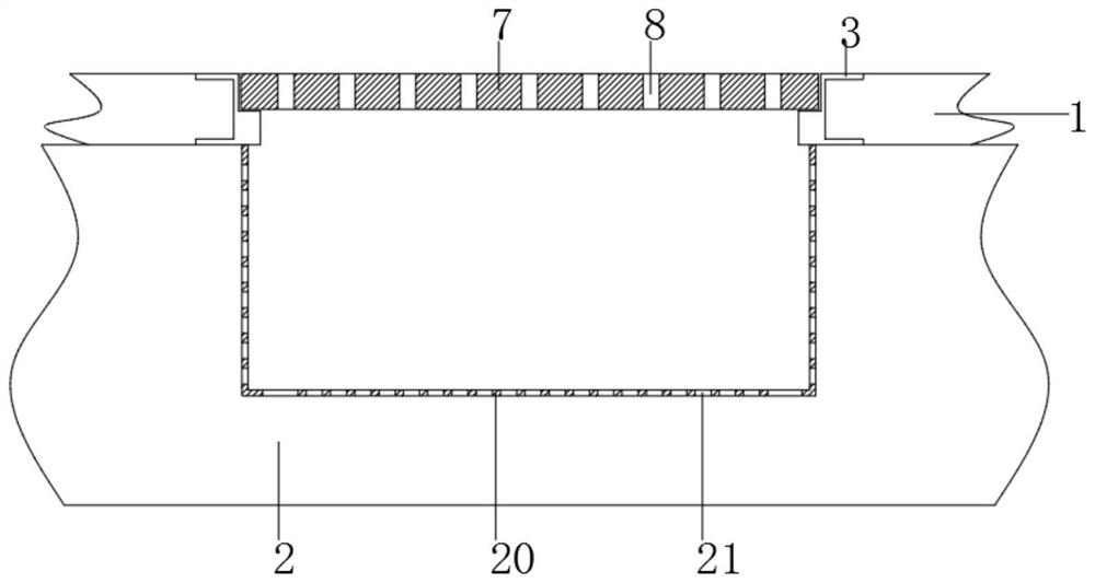 Multilayer filtering gutter inlet device for municipal engineering