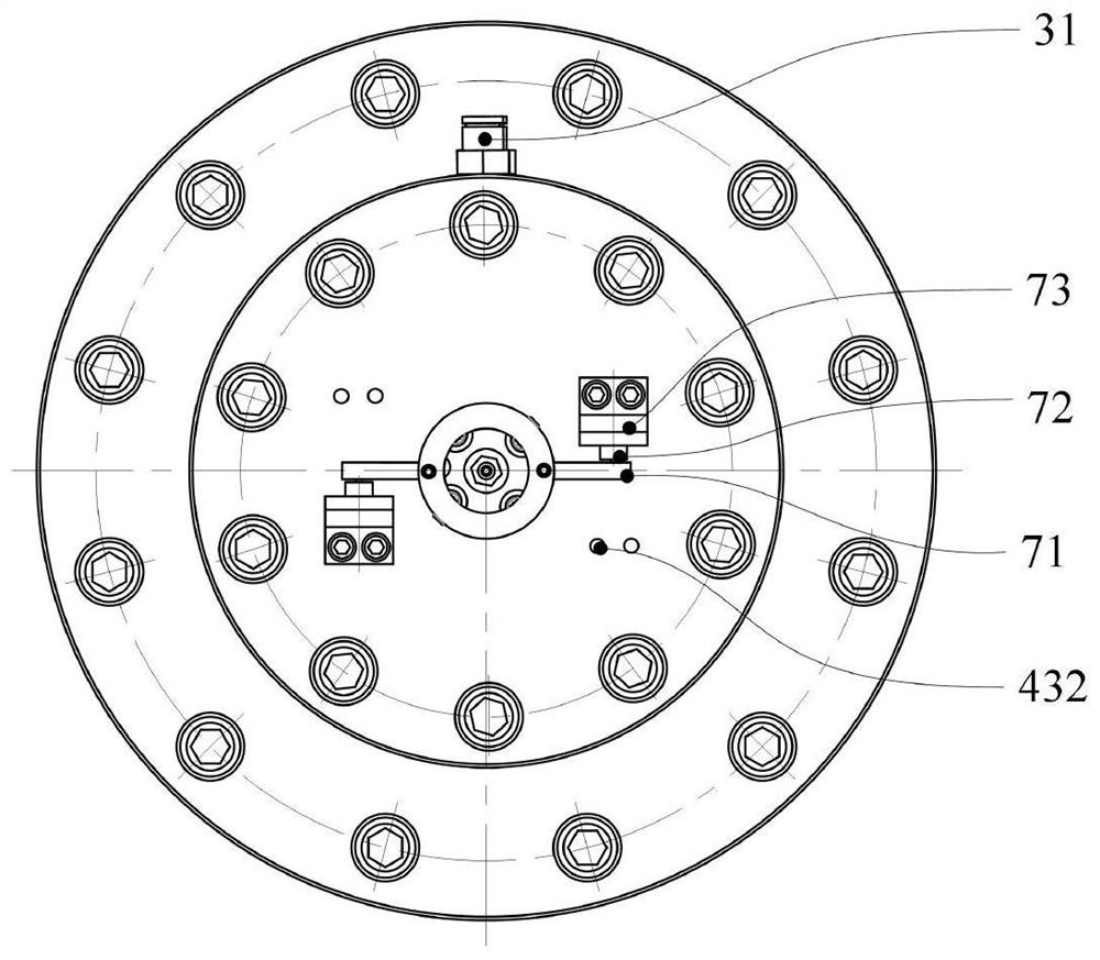 Simulated real working condition mechanical seal friction coefficient testing device with adjustable closing force