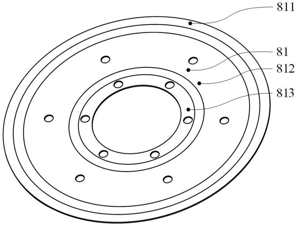 Simulated real working condition mechanical seal friction coefficient testing device with adjustable closing force