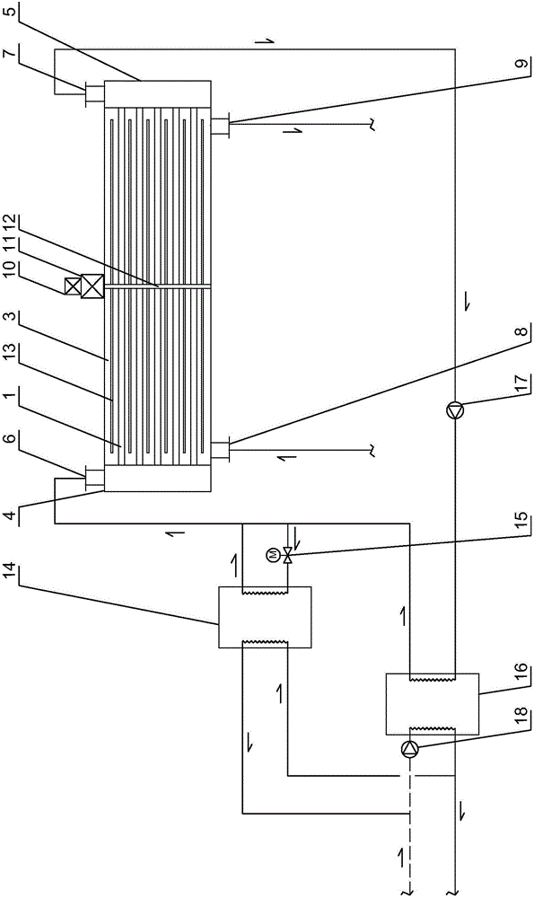 Method for collecting latent heat of solidification of cold water