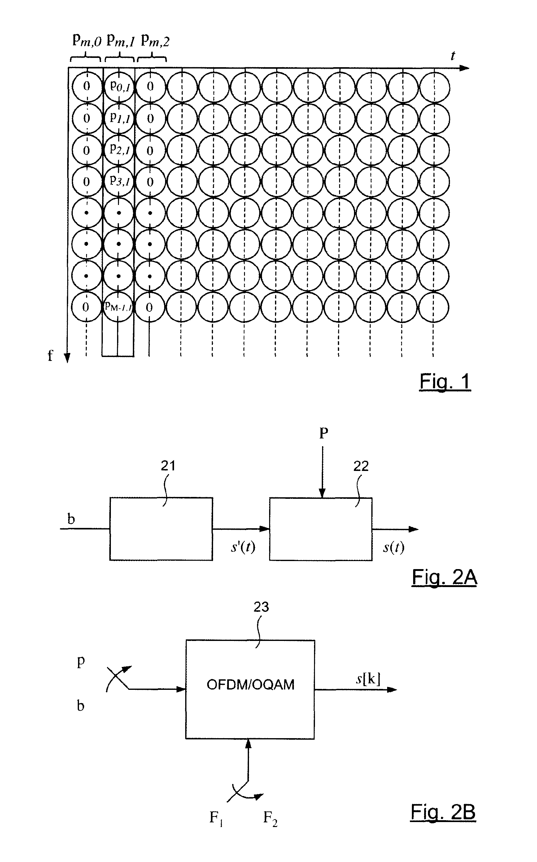 Methods for transmitting and receiving a multicarrier signal implementing prototype filters, corresponding devices for transmitting and receiving, signal and computer program