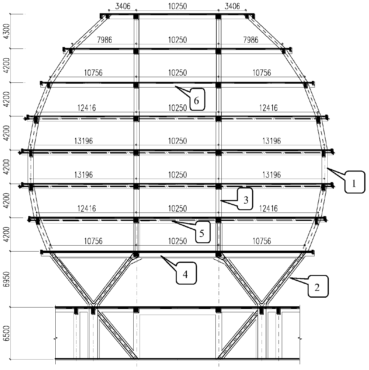 A Design Method Based on Continuous Direction-changing Reinforced Concrete Column Structural System