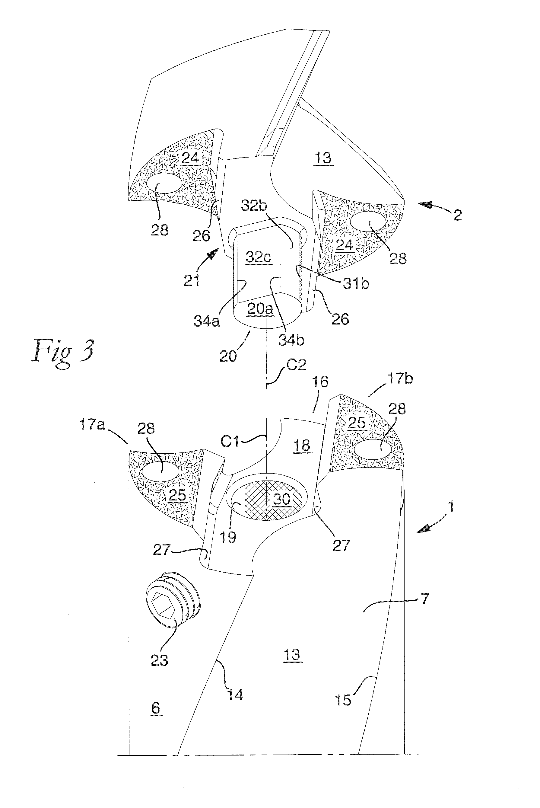 Rotatable tool for chip removing machining as well as a loose top therefor