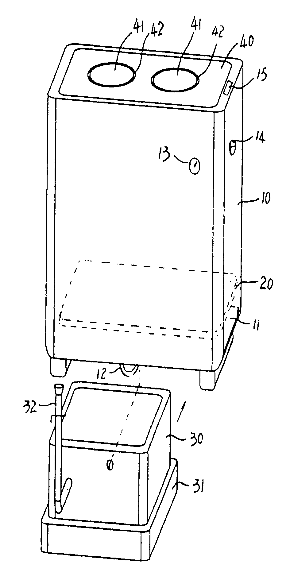 Foot sauna & massage tank