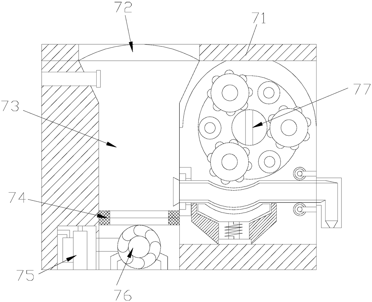 Dairy-product sampling device of utilizing deoxygenation quantitation squeezing and closed delivery